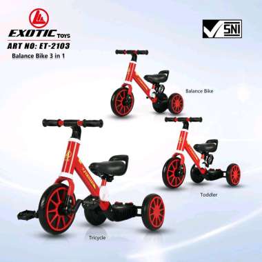 BALANCE BIKE ET-2103 (3 IN 1) EXOTIC