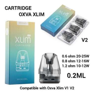 SATUAN Cartridge OXVA XLIM V2 1.2 Ohm Catridge Pod Replacement Slim