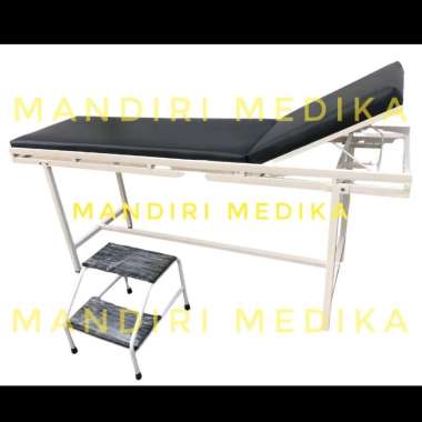 Ranjang Periksa Meja Bed Pasien Besi + Tangga Kualitas Premium