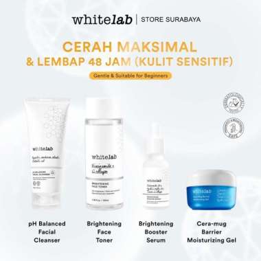 Whitelab Paket Brightening Wajah (Kulit Sensitif) - Pencerah Kulit