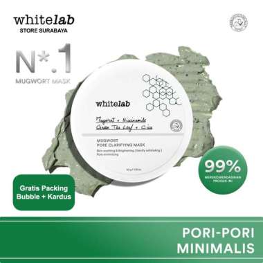 Whitelab Mugwort Pore Clarifying Mask - Whitelab Store Surabaya