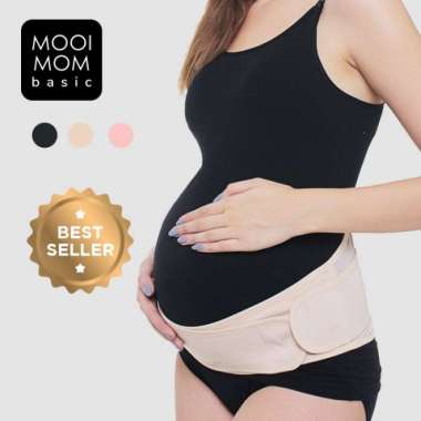 Penyangga Perut Ibu Hamil -MOOIMOM Maternity Support Belt - Hitam Hitam