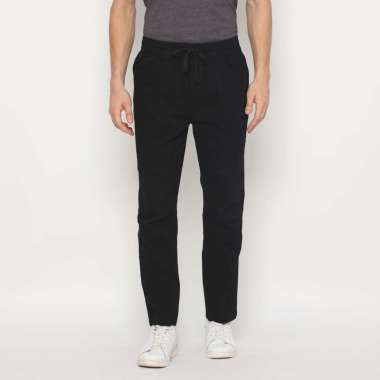 POLICE Celana Jogger Panjang Black Slim Fit Premium Pria M Black