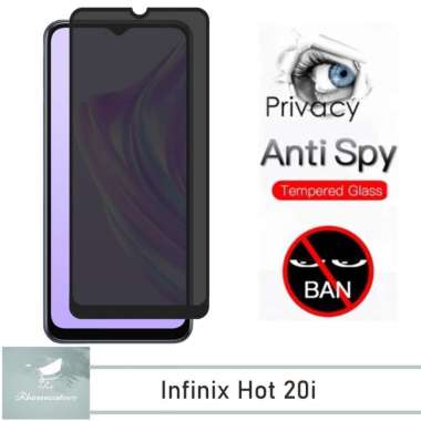 Promo Tempered Glass Layar Anti Spy Infinix Hot 20i Anti Gores Kaca Privasi Infinix Hot 20i