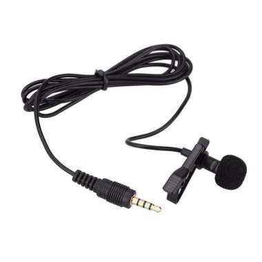 Mikrofon Mic Clip On Lavalier Microphone 3 Strip Aux Kualitas Bagus