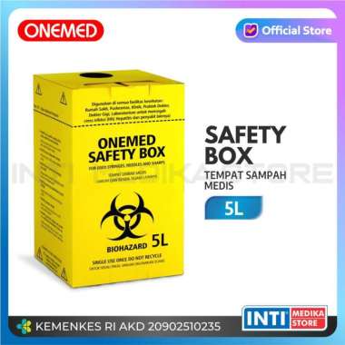ONEMED - Safety Box 5 Liter | Tempat Sampah Medis