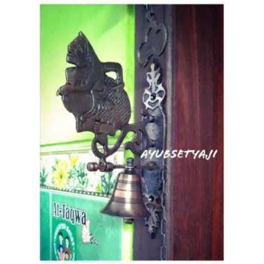 Bel Pintu Semar Antik Lonceng Kuningan Bel pintu wayang semar antik