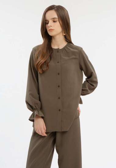 Minimal BB Ghiana Blouse Olive Green S Olive Green