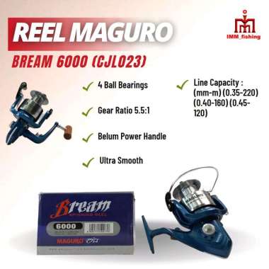 REEL MAGURO BREAM | Alat Gulungan Pancing | Spinning 6000