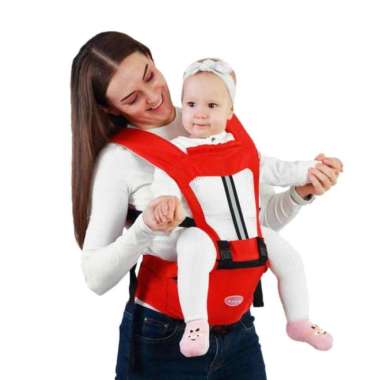 ZS Gendongan Bayi Hipseat 5in1 Hipseat baby Economical - Hipseat Peach Hipseat Red