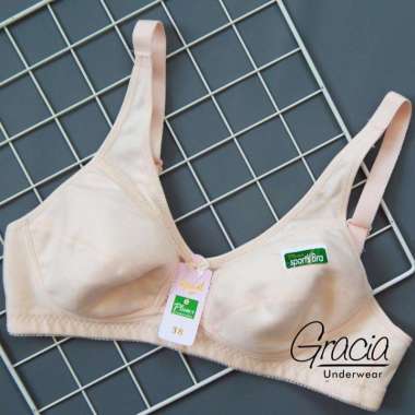 Sport Bra Wanita Dewasa Plum 233 size 34-38 Cream 36