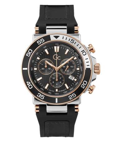 GC Z14005G2MF - GC One Sport Chrono Black Flexstrap Men's Watch Original