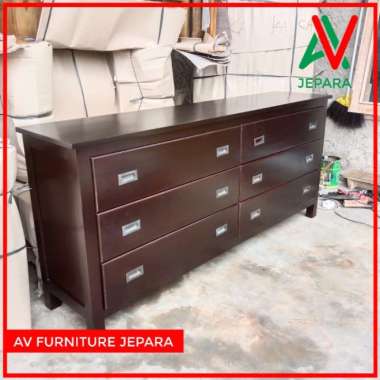 BUFFET KLASIK JATI JEPARA - MEJA LACI JATI - CREDENZA JATI KLASIK
