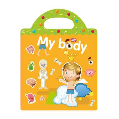 FG Buku Stiker Anak Reusable Sticker DIY Bag Style Book Sticker Puzzle Sticker Activity Book Mainan 