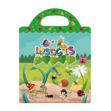 FG Buku Stiker Anak Reusable Sticker DIY Bag Style Book Sticker Puzzle Sticker Activity Book Mainan