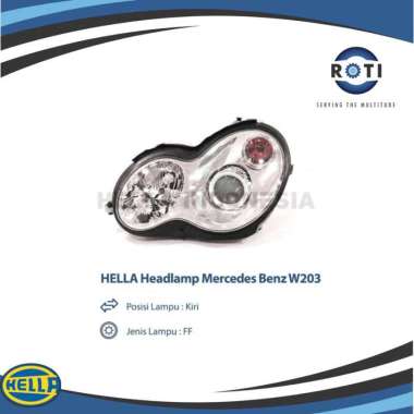 HELLA LAMPU UTAMA KIRI BI XENON MERCEDES BENZ W203 1LL010240-031 Clear