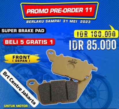KAMPAS REM DEPAN DISPAD BRT NMAX AEROX NEW MIO Z M3 XEON GT 125 FINO125 MIO Z