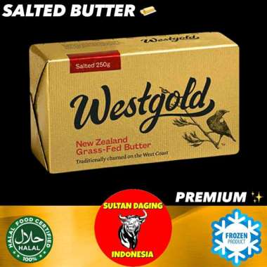 WESTGOLD SALTED BUTTER 250 GRAM IMPORT NEWZEALAND/ MENTEGA ASIN SALTED