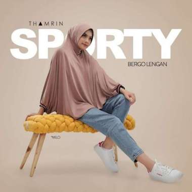 bergo lengan sporty THAMRIN Hijab Bergo MILO