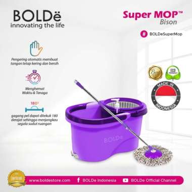 Bolde Super Mop Bison (Alat Pel Otomatis) Biru