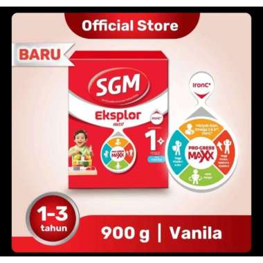 SGM 1 dan 3 Vanila dan Madu 900g Susu Anak SGM 1+ Vanila