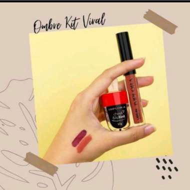 Paket ombre liptin vampir + lip cream implora dusky nude