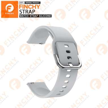 Finchy Silicone Strap for Vyatta Fitme Champ Smartwatch Replacement Rubber Wristband Tali Jam Gray