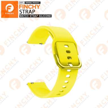 Finchy Silicone Strap for Vyatta Fitme Champ Smartwatch Replacement Rubber Wristband Tali Jam Yellow