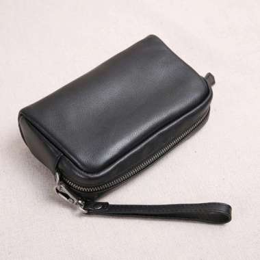 Bossindo Pouch Asli Kulit - Tas Tangan Pria Wanita - Tas Kulit Sapi Asli Garut