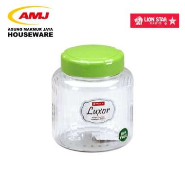 TOPLES MAKANAN LUXOR ROUND CANDY JAR 101 1150 ML LION STAR