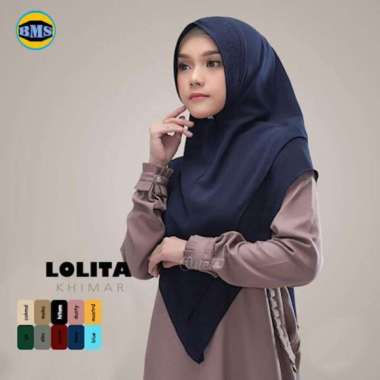 HIJAB KHIMAR SYARI CERUTY LOLITA / KHIMAR SISESA / JILBAB SAFETY NAVY