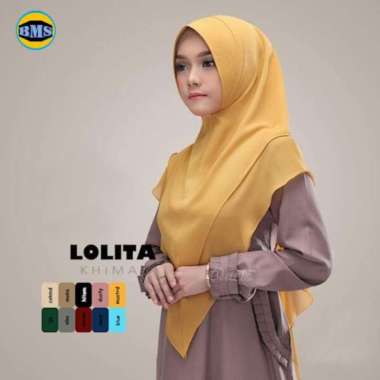 HIJAB KHIMAR SYARI CERUTY LOLITA / KHIMAR SISESA / JILBAB SAFETY MUSTARD