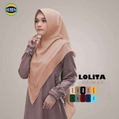 HIJAB KHIMAR SYARI CERUTY LOLITA / KHIMAR SISESA / JILBAB SAFETY MOCCA