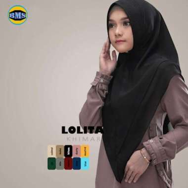 HIJAB KHIMAR SYARI CERUTY LOLITA / KHIMAR SISESA / JILBAB SAFETY HITAM