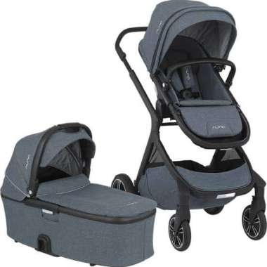Bundle Stroller Nuna Demi Grow + Basinet (Aspen,Caviar,Frost) Threaded