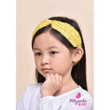 Bando Simpul Brukat Bandana Wanita Ikat Kepala - Original by Milyarda Mint