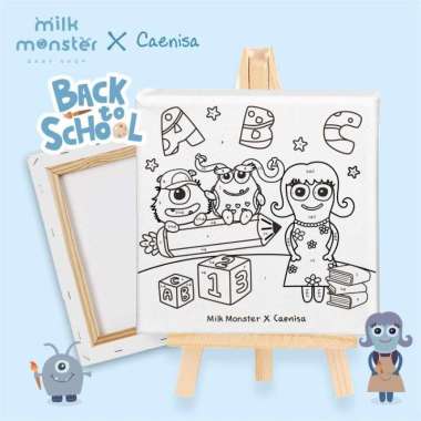 Little Painter Kit/ kanvas paint by number lukisan anak Feat Caenisa