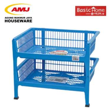 RAK DAPUR / RAK BUMBU SUSUN 2 KAYU MANIS BASIC HOME