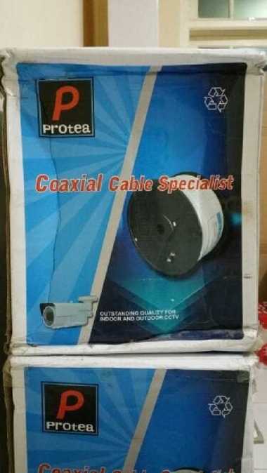 kabel CCTV RG6+ power hitam , eceran
