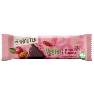 Van Houten Vegan Almond Berries Bar 45gr