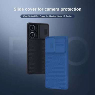 Xiaomi Redmi Note 12 Turbo - Nillkin Casing Hard Case (CamShield Pro) Hitam
