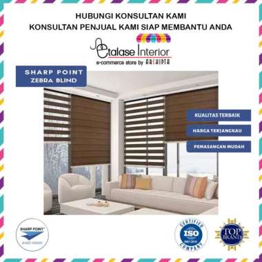 Sharp Point - Zebra Blind/ Viewmax Roller Blind/ Gorden Tirai Jaring/ Dim Out Zebra Blind