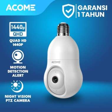 ACOME APC8S Bulb IP Camera Bohlam Kamera CCTV WiFi PTZ QHD 2.5K 1440P ACOME APC8S ONLY