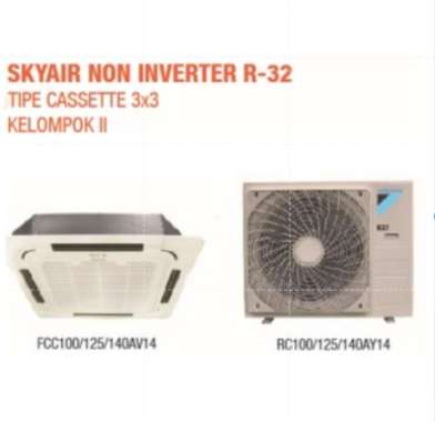 AC DAIKIN CASSETTE CASET PLAFON NON INVERTER 2 PK - 1PHASE - WIRED
