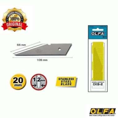 refill isi cutter ck-2 spare blade for craft knife ckb-2 olfa Multicolor