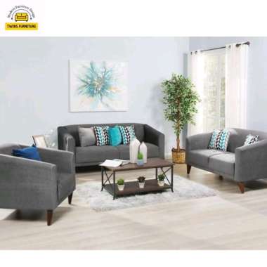 IDEA - sofa set ruang tamu retro 321 free bantal