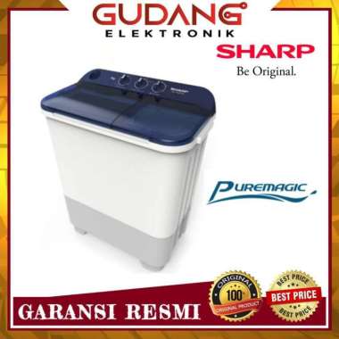 MESIN CUCI 2 TABUNG SHARP EST 75 NT PURE MAGIC SHARP EST75 NT 7.5KG