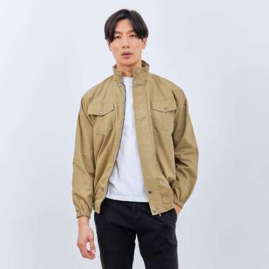 M231 Jaket Pria Harrington Panjang Khaki 2765A L