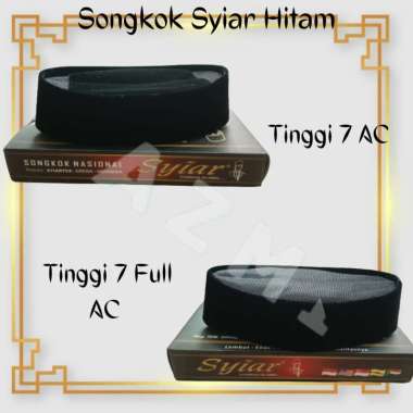 Promo Songkok Syiar Hitam Songkok Nasional Beludru Pigeon Kualitas Wadimor Tinggi 7 AC dan Full AC F