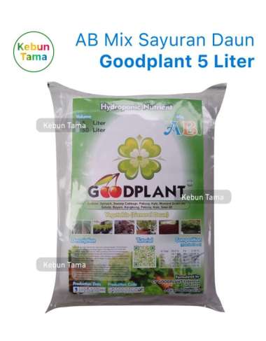Ab Mix Nutrisi Hidroponik Sayur / Sayuran Daun Goodplant 5 Liter